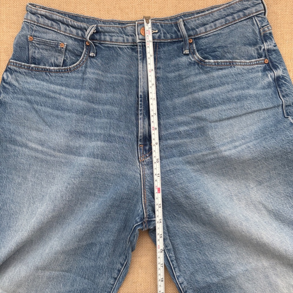 MOTHER Denim Maven Ankle Fray Raw Hem in For Sure Light Wash - Size 33 - Picture 10 of 13